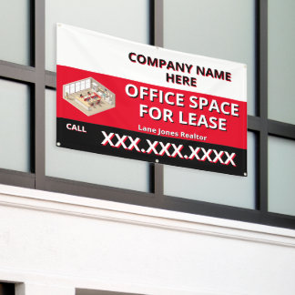 Customize Retail Space For Lease Company Logo Buil 横断幕