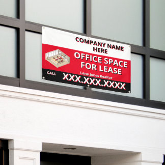 Customize Retail Space For Lease Company Logo Buil 横断幕