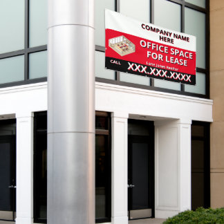 Customize Retail Space For Lease Company Logo Buil 横断幕