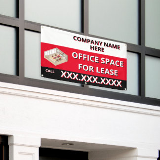 Customize Retail Space For Lease Company Logo Buil 横断幕