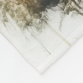 Customize Romantic Couple Mountain Stream Camping フリースブランケット (角)