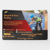 Customize Roofing Service Business Detailed 横断幕 (横)