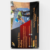 Customize Roofing Service Business Detailed Fence 横断幕 (縦)