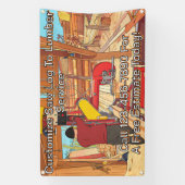 Customize Saw Log To Lumber Service Sign Banner 横断幕 (縦)