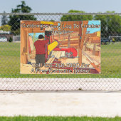 Customize Saw Log To Lumber Service Sign Banner 横断幕 (インサイチュ)