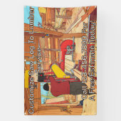 Customize Saw Log To Lumber Service Sign Banner 横断幕 (縦)