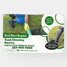 Customize Septic Tank Cleaning Service Detailed  横断幕