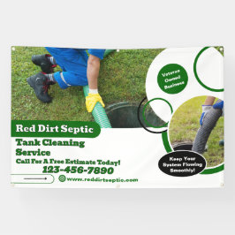Customize Septic Tank Cleaning Service Detailed  横断幕