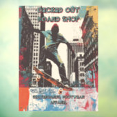 Customize Skateboard Shop Graphic Art Front ウィンドウサイン (シート3)