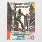 Customize Skateboard Shop Graphic Art Front  ウィンドウサイン (シート)