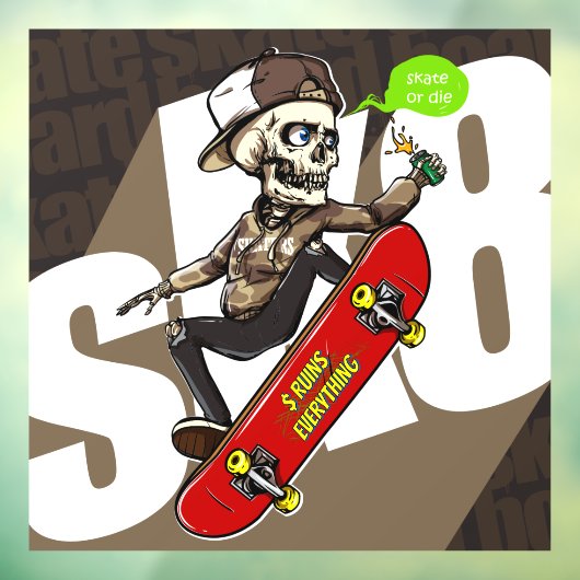 Customize Skateboard Shop Promotional Front ウィンドウサイン (シート3)