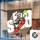 Customize Skateboard Shop Promotional Front ウィンドウサイン (カフェ窓)