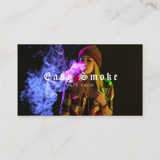 Customize Smoke and Vape Shop Small 名刺 (正面)