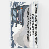 Customize Snow Clearing Plow Business 横断幕 (縦)
