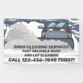 Customize Snow Clearing Plow Business 横断幕 (横)