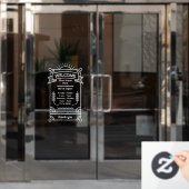 Customize Sunrise Restaurant Cafe Shop Open Hours ウィンドウサイン (オフィスドア)