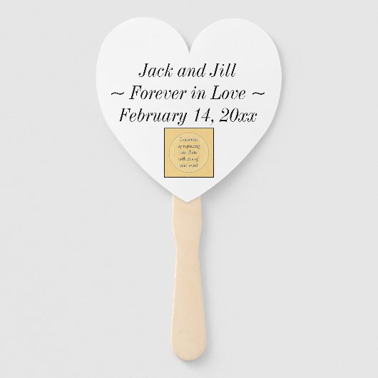 Customize This! Add Your Art or Photograph ハンドファン (裏面)