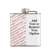 Customize This! Add Your Art or Photograph フラスク (裏面)