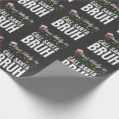 Customize This Design: Most Likely To Call Santa ラッピングペーパー (角)