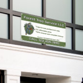 Customize Tree Service Man With Chainsaw Business 横断幕 (ビルの外側)