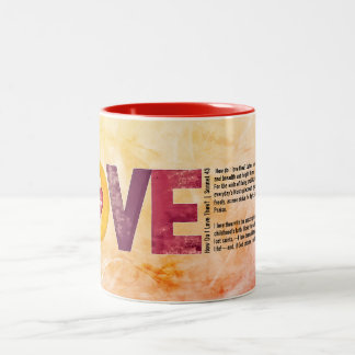 Customize Valentines Day How Do I Love Thee Mug ツートーンマグカップ