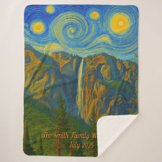 Customize van Gogh Yosemite Valley Family Vacation シェルパブランケット