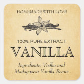 Customize Vanilla Extract label VE005_04sqcu スクエアシール (正面)