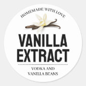 Customize Vanilla Extract label VE102rd ラウンドシール (正面)