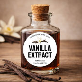 Customize Vanilla Extract label VE102rd ラウンドシール
