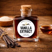 Customize Vanilla Extract label VE102rd ラウンドシール