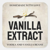 Customize Vanilla Extract label VE103sq スクエアシール (正面)