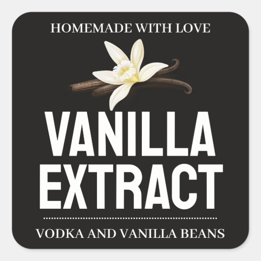 Customize Vanilla Extract label ZVEG_101_01sq スクエアシール (正面)