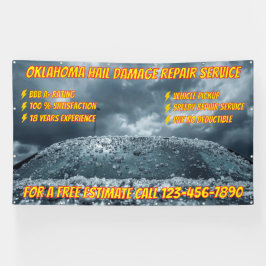 Customize Vehicle Hail Damage Repair Business Larg 横断幕