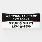 Customize Warehouse Space For Lease Business 横断幕 (横)