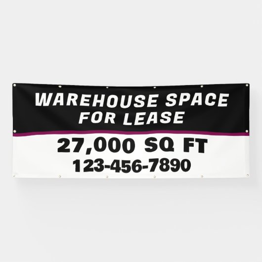 Customize Warehouse Space For Lease Business 横断幕 (横)