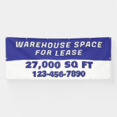 Customize Warehouse Space For Lease Business 横断幕 (横)