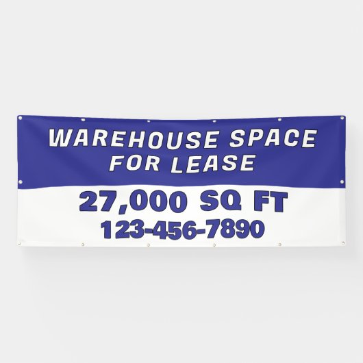 Customize Warehouse Space For Lease Business 横断幕 (横)