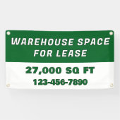 Customize Warehouse Space For Lease Business 横断幕 (横)