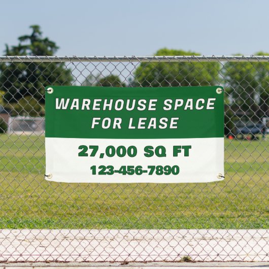 Customize Warehouse Space For Lease Business 横断幕 (インサイチュ)