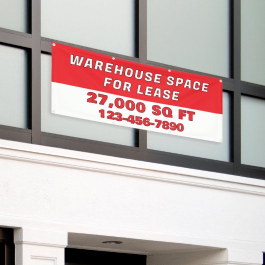 Customize Warehouse Space For Lease Business 横断幕 (ビルの外側)