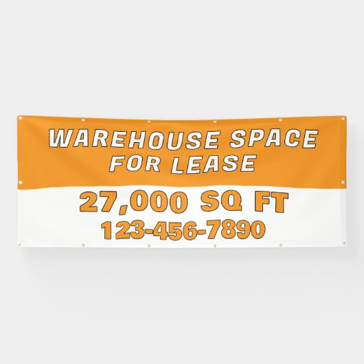 Customize Warehouse Space For Lease Business 横断幕 (横)