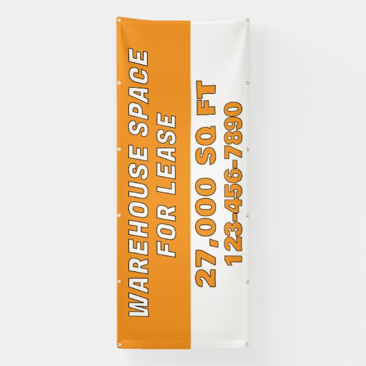 Customize Warehouse Space For Lease Business 横断幕 (縦)