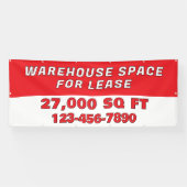 Customize Warehouse Space For Lease Business 横断幕 (横)