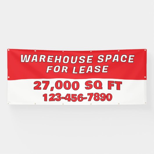 Customize Warehouse Space For Lease Business 横断幕 (横)