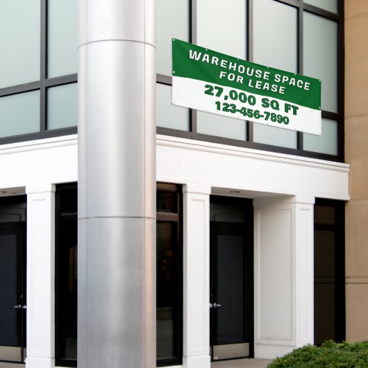 Customize Warehouse Space For Lease Business 横断幕 (ビルの外側)