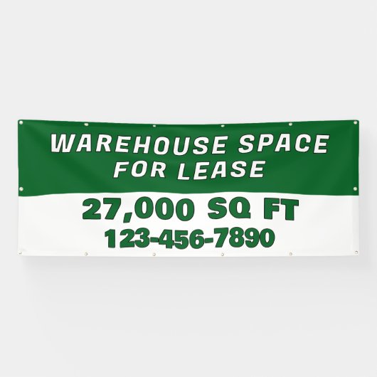 Customize Warehouse Space For Lease Business 横断幕 (横)