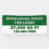 Customize Warehouse Space For Lease Business 横断幕 (横)