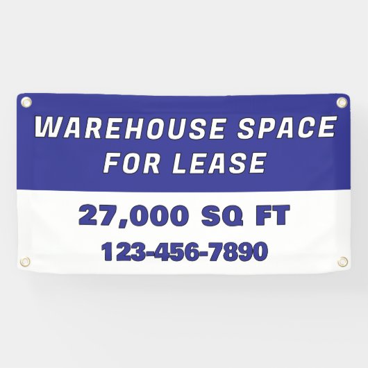 Customize Warehouse Space For Lease Business 横断幕 (横)