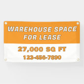 Customize Warehouse Space For Lease Business 横断幕 (横)