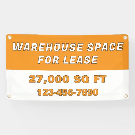 Customize Warehouse Space For Lease Business 横断幕 (横)